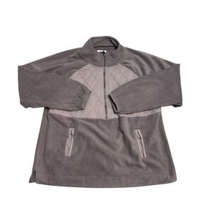 Maurices Women's XXL Purple Quilted 1/2 Zip Fleece Pullover Tunic Sweatshirt